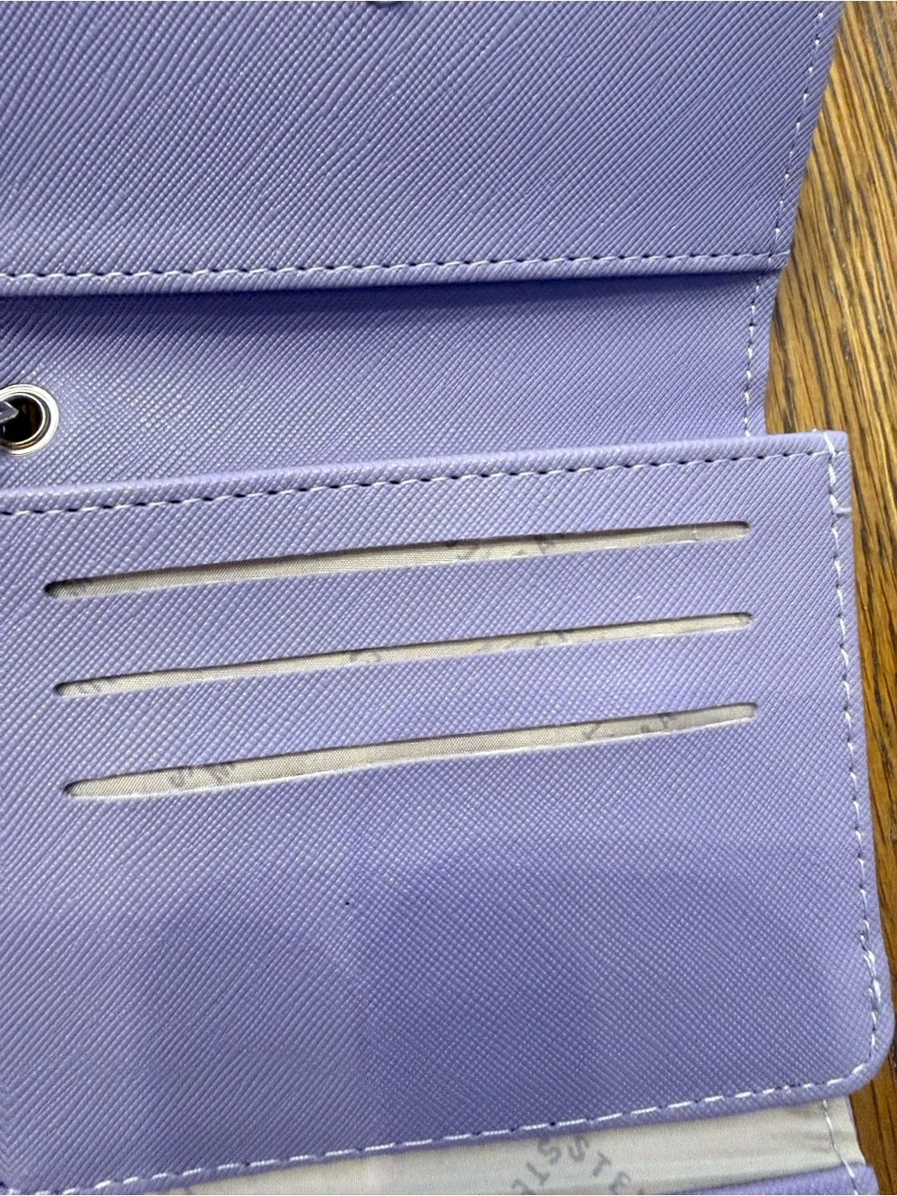 Steve Madden Lavender Wristlet Wallet ID Card Holder Snap Closure NWOT